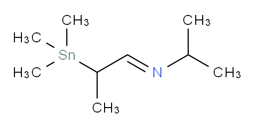 (E)-N-(2-(trimethylstannyl)propylidene)propan-2-amine