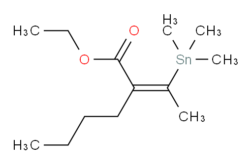 (Z)-ethyl 2-(1-(trimethylstannyl)ethylidene)hexanoate