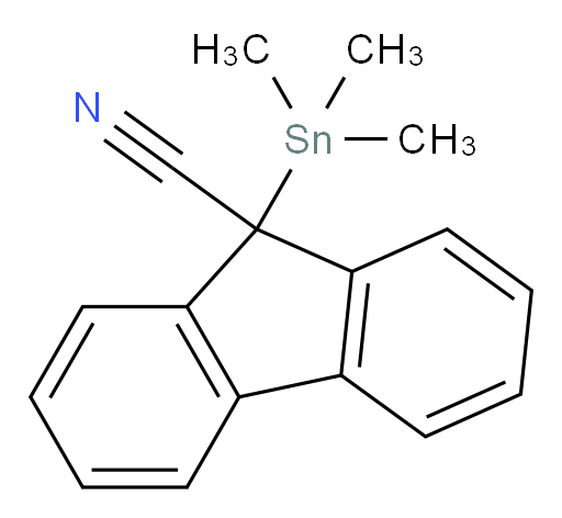 9-(trimethylstannyl)-9H-fluorene-9-carbonitrile
