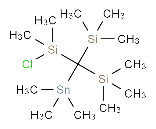 ((chlorodimethylsilyl)(trimethylstannyl)methylene)bis(trimethylsilane)