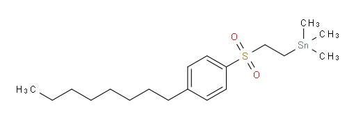 trimethyl(2-((4-octylphenyl)sulfonyl)ethyl)stannane