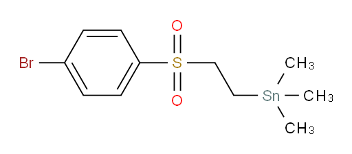 (2-((4-bromophenyl)sulfonyl)ethyl)trimethylstannane