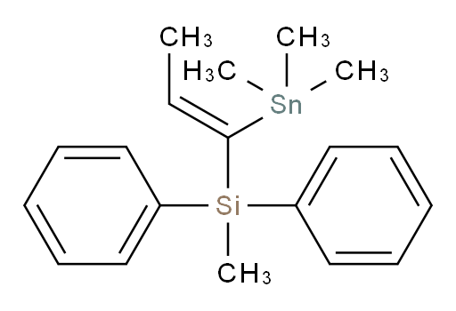 (Z)-methyldiphenyl(1-(trimethylstannyl)prop-1-en-1-yl)silane
