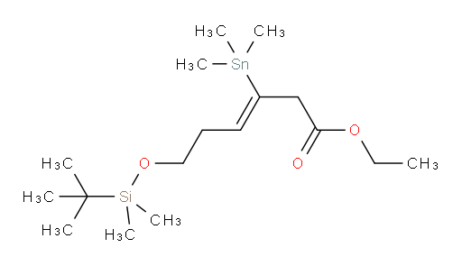 (Z)-乙基 6-((叔丁基二甲基sil氧基))-3-(三甲基锡基)己-3-烯酸酯