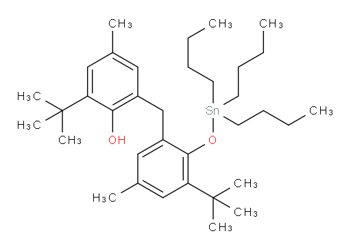 2-(叔丁基)-6-(3-(叔丁基)-5-甲基-2-((三丁基锡基)氧基)苄基)-4-甲基苯酚