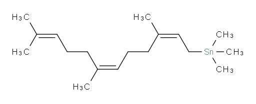trimethyl((2Z,6Z)-3,7,11-trimethyldodeca-2,6,10-trien-1-yl)stannane