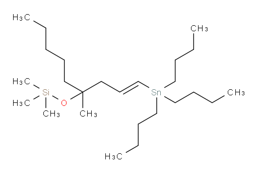 (E)-trimethyl((4-methyl-1-(tributylstannyl)non-1-en-4-yl)oxy)silane