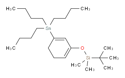 tert-butyldimethyl((5-(tributylstannyl)cyclohexa-1,5-dien-1-yl)oxy)silane