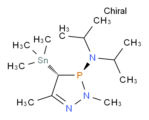 (3S,4S)-N,N-diisopropyl-2,5-dimethyl-4-(trimethylstannyl)-2H-1,2,3-diazaphosphol-3(4H)-amine