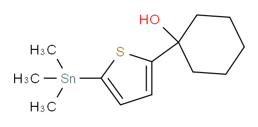 1-(5-(trimethylstannyl)thiophen-2-yl)cyclohexanol
