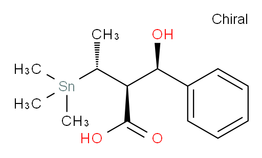 (2S,3R)-2-((R)-hydroxy(phenyl)methyl)-3-(trimethylstannyl)butanoic acid