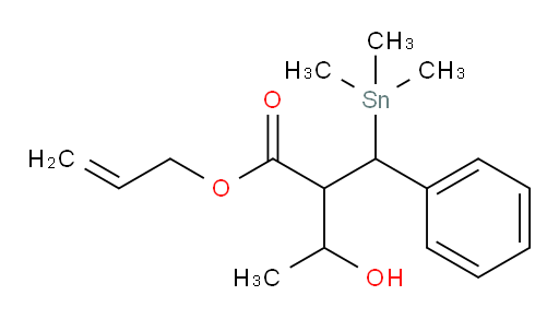 allyl 3-hydroxy-2-(phenyl(trimethylstannyl)methyl)butanoate