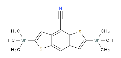 2,6-bis(trimethylstannyl)benzo[1,2-b:4,5-b']dithiophene-4-carbonitrile