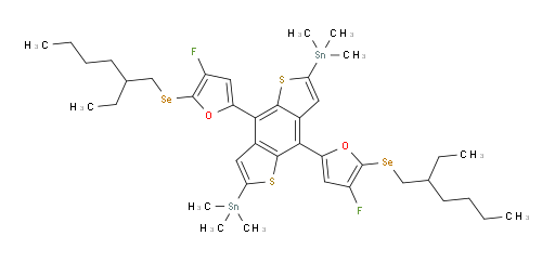 (4,8-双(5-((2-乙基己基)硒基)-4-氟呋喃-2-基)苯并[1,2-b:4,5-b']二噻吩-2,6-二基)双(三甲基锡烷)