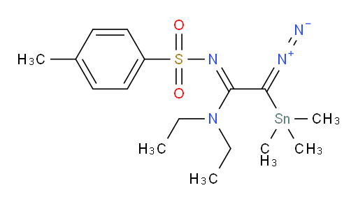 (Z)-2-diazo-N,N-diethyl-N'-tosyl-2-(trimethylstannyl)acetimidamide