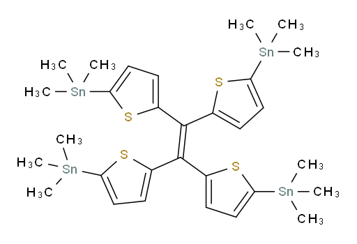 1,1,2,2-tetrakis(5-(trimethylstannyl)thiophen-2-yl)ethene