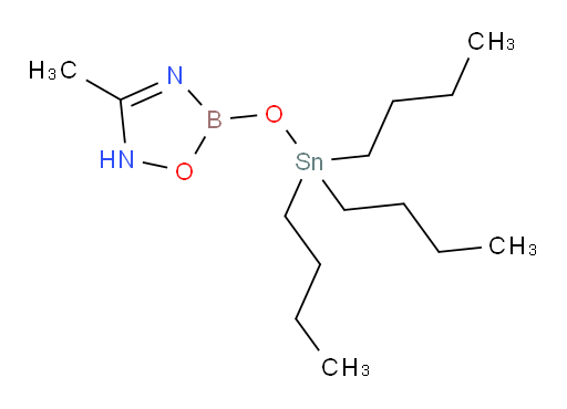 3-methyl-5-((tributylstannyl)oxy)-2,5-dihydro-1,2,4,5-oxadiazaborole