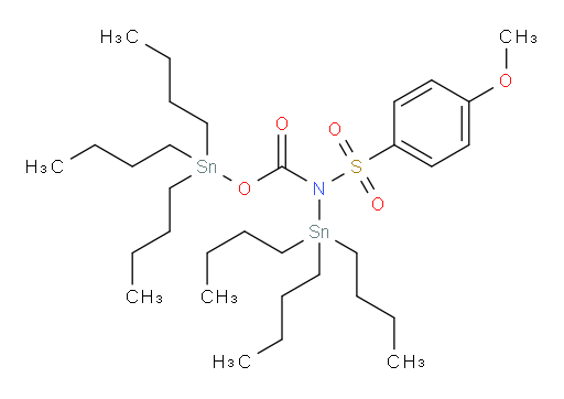 tributylstannyl (4-methoxyphenyl)sulfonyl(tributylstannyl)carbamate
