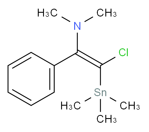 (E)-2-chloro-N,N-dimethyl-1-phenyl-2-(trimethylstannyl)ethenamine