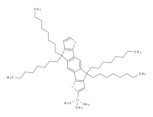 trimethyl(4,4,9,9-tetraoctyl-4,9-dihydro-s-indaceno[1,2-b:5,6-b']dithiophen-2-yl)stannane