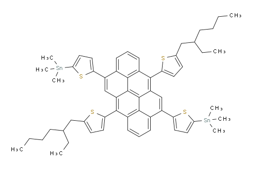 (5,5'-(6,12-bis(5-(2-ethylhexyl)thiophen-2-yl)naphtho[7,8,1,2,3-nopqr]tetraphene-4,10-diyl)bis(thiophene-5,2-diyl))bis(trimethylstannane)