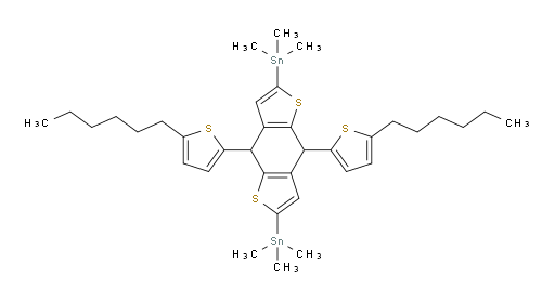 (4,8-bis(5-hexylthiophen-2-yl)-4,8-dihydrobenzo[1,2-b:4,5-b']dithiophene-2,6-diyl)bis(trimethylstannane)