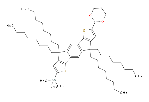 (7-(1,3-二噁烷-2-基)-4,4,9,9-四辛基-4,9-二氢-s-茚并[1,2-b:5,6-b']二噻吩-2-基)三甲基锡烷
