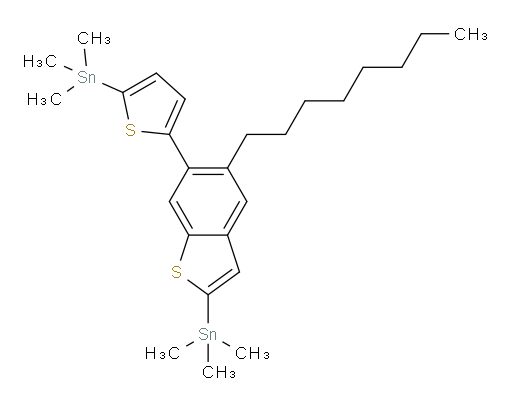 trimethyl(5-(5-octyl-2-(trimethylstannyl)benzo[b]thiophen-6-yl)thiophen-2-yl)stannane