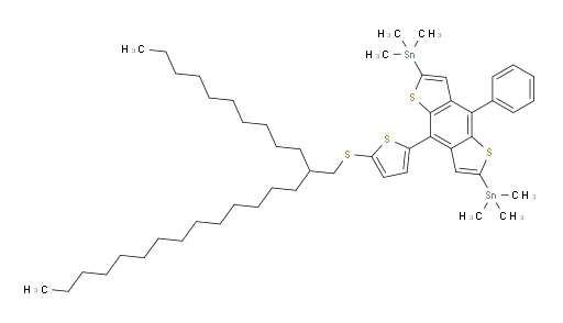 (4-(5-((2-decylhexadecyl)thio)thiophen-2-yl)-8-phenylbenzo[1,2-b:4,5-b']dithiophene-2,6-diyl)bis(trimethylstannane)