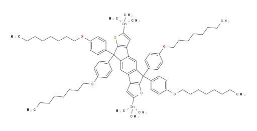 (5,5,10,10-tetrakis(4-(octyloxy)phenyl)-5,10-dihydro-s-indaceno[2,1-b:6,5-b']dithiophene-2,7-diyl)bis(trimethylstannane)