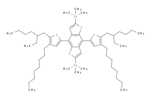 (4,8-bis(5-(2-ethylhexyl)-4-octylthiophen-2-yl)benzo[1,2-b:4,5-b']dithiophene-2,6-diyl)bis(trimethylstannane)