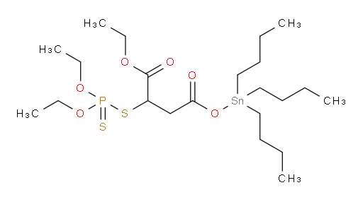 1-ethyl 4-(tributylstannyl) 2-((diethoxyphosphorothioyl)thio)succinate