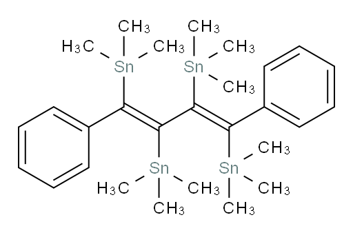 ((1E,3E)-1,4-二苯基丁-1,3-二烯-1,2,3,4-四基)四(三甲基锡烷)