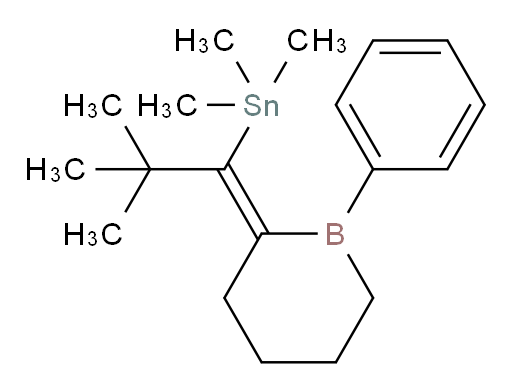 (E)-(2,2-dimethyl-1-(1-phenylborinan-2-ylidene)propyl)trimethylstannane