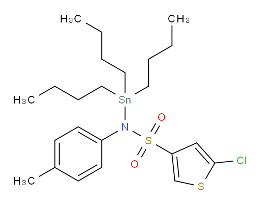 5-chloro-N-(p-tolyl)-N-(tributylstannyl)thiophene-3-sulfonamide