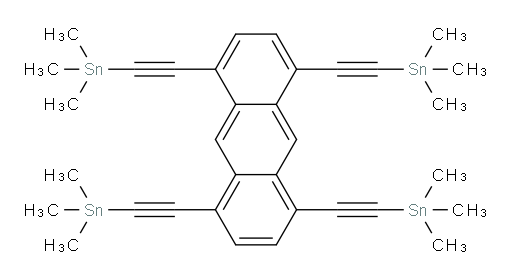 1,4,5,8-tetrakis((trimethylstannyl)ethynyl)anthracene