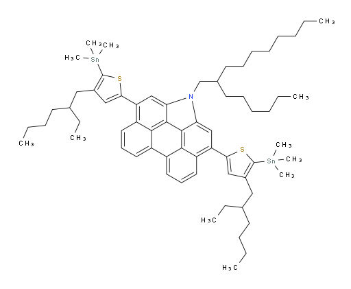 3,10-bis(4-(2-ethylhexyl)-5-(trimethylstannyl)thiophen-2-yl)-1-(2-hexyldecyl)-1H-phenanthro[1,10,9,8-cdefg]carbazole