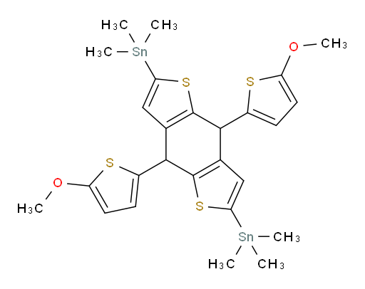 (4,8-bis(5-methoxythiophen-2-yl)-4,8-dihydrobenzo[1,2-b:4,5-b']dithiophene-2,6-diyl)bis(trimethylstannane)