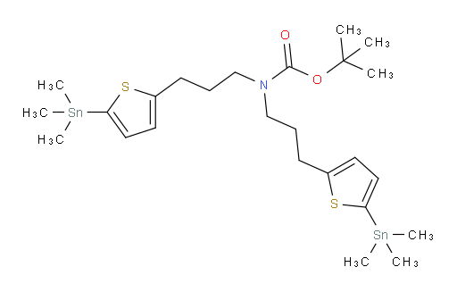 tert-butyl bis(3-(5-(trimethylstannyl)thiophen-2-yl)propyl)carbamate
