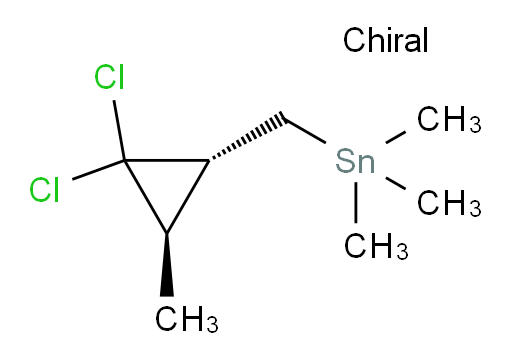 (((1R,3R)-2,2-dichloro-3-methylcyclopropyl)methyl)trimethylstannane