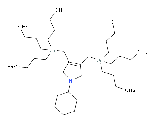 1-环己基-3,4-双((三丁基锡基)甲基)-2,5-二氢-1H-吡咯