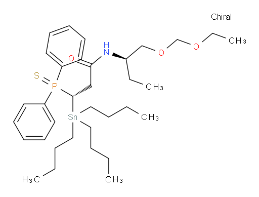 (S)-3-(二苯基膦酰基ro硫基yl)-N-((R)-1-(乙氧基甲氧基)丁-2-基)-3-(三丁基锡基)丙酰胺