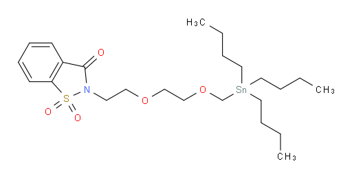 2-(2-(2-((tributylstannyl)methoxy)ethoxy)ethyl)benzo[d]isothiazol-3(2H)-one 1,1-dioxide