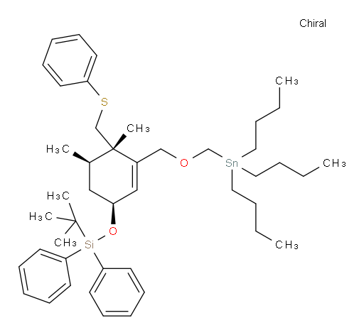 tert-butyl(((1S,4S,5R)-4,5-dimethyl-4-((phenylthio)methyl)-3-(((tributylstannyl)methoxy)methyl)cyclohex-2-en-1-yl)oxy)diphenylsilane