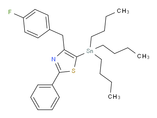 4-(4-fluorobenzyl)-2-phenyl-5-(tributylstannyl)thiazole