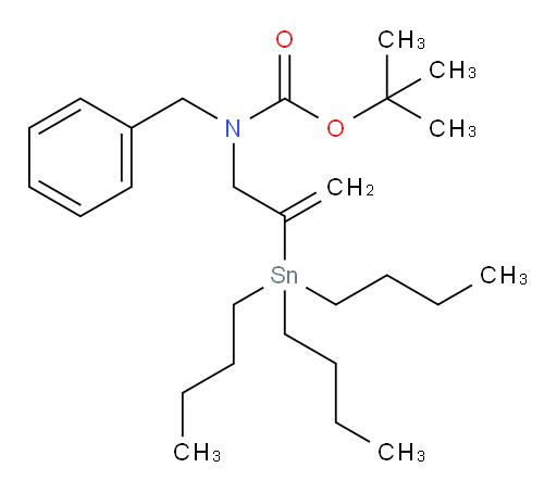 tert-butyl benzyl(2-(tributylstannyl)allyl)carbamate