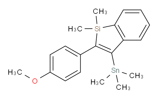 2-(4-methoxyphenyl)-1,1-dimethyl-3-(trimethylstannyl)-1H-benzo[b]silole
