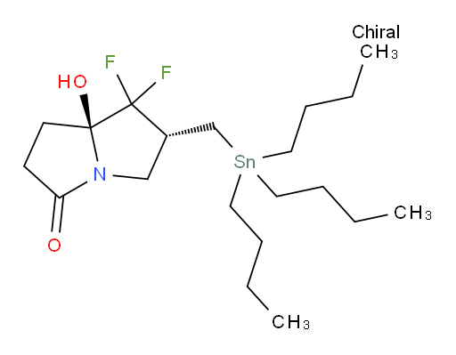 (6R,7aS)-7,7-difluoro-7a-hydroxy-6-((tributylstannyl)methyl)tetrahydro-1H-pyrrolizin-3(2H)-one