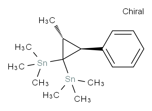 ((2R,3S)-2-methyl-3-phenylcyclopropane-1,1-diyl)bis(trimethylstannane)