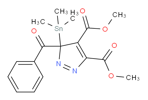 dimethyl 3-benzoyl-3-(trimethylstannyl)-3H-pyrazole-4,5-dicarboxylate